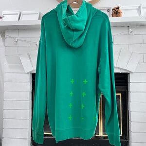 Ksubi Back Logo Green Drawstring Hoodie